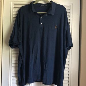 Heathered Navy polo by Polo size 3XB